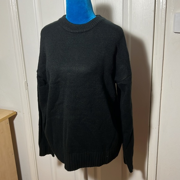 Stone Island Black Crew Sweater Medium - Picture 3 of 7